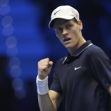 Jannik Sinner a signé une deuxième victoire de rang à Turin. KEYSTONE/AP/Antonio Calanni